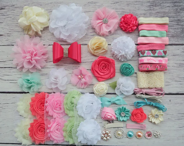 Diy Headband Making Kit Baby Shower Headband Station Kit First