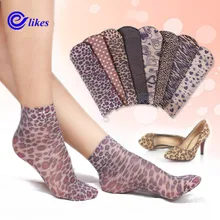 20 пар носков Модные женские носки Кристальные тонкие прозрачные тонкие шелковые носки женские летние носки Sokken Vrouwen бархатные леопардовые