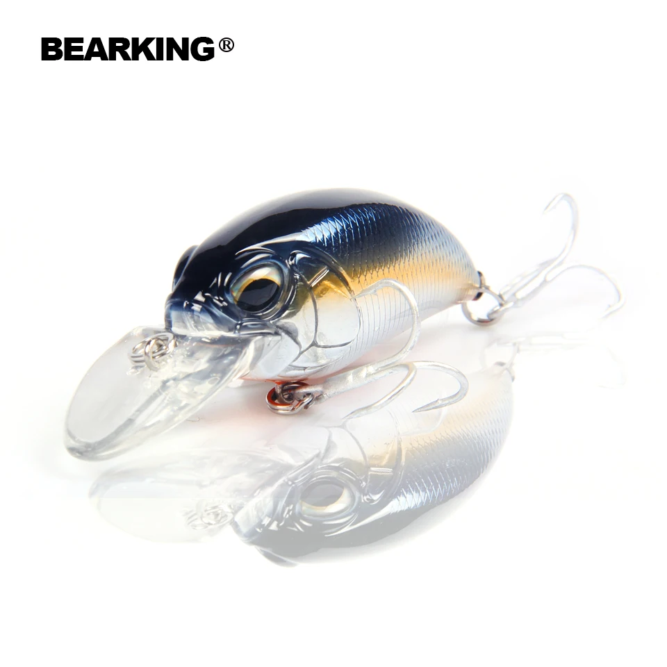 Bearking professional hot fishing tackle Retail 2015 good fishing lures  65mm,14g crank.dive 2m,pike fishing