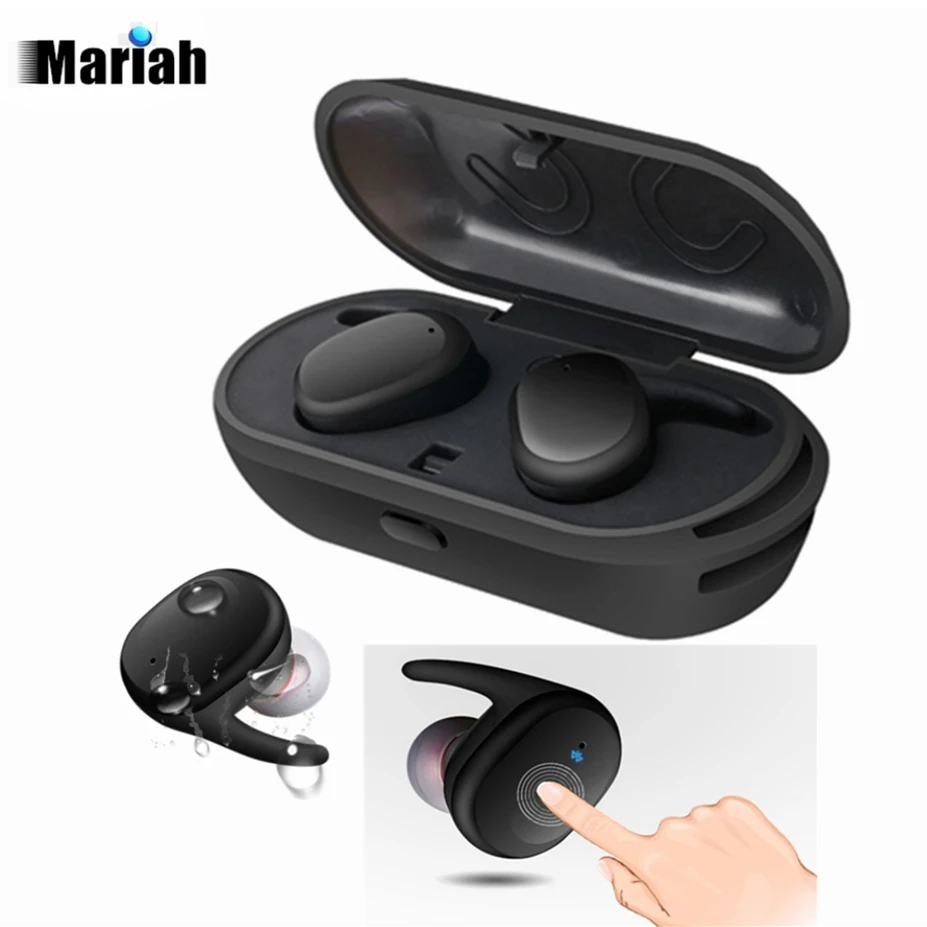 bilder für Twins Drahtlose Bluetooth Kopfhörer Wasserdicht headset in-ear-ohrhörer Sport Kopfhörer Mini Ohrhörer mit micphone für iphone 7 bilder für Twins Drahtlose Bluetooth Kopfhörer Wasserdicht headset in-ear-ohrhörer Sport Kopfhörer Mini Ohrhörer mit micphone für iphone 7
