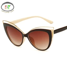 F. J4Z nuevas gafas de sol de alta calidad para Mujer Accesorios para salir de casa de diseñador de marca Vintage Cool Sexy ojo de gato UV400