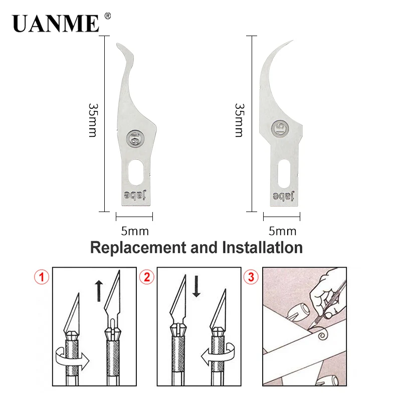 UANME 2 шт./лот инструмент для удаления клея технологии процессоры ножи для iPhone cpu A7 A8 A9 A10 материнская плата IC ремонт тонкий и холодный лезвие