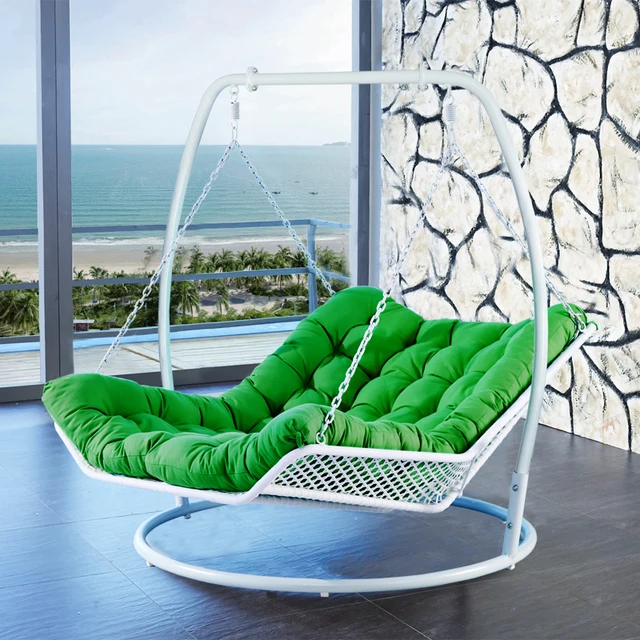 Double Hammock Rocking Chair Recliner Knitting Basket Wicker Outdoor Double hammock rocking chair recliner knitting basket wicker outdoor swing hanging rattan blue adult balcony - Double Hammock Rocking Chair Recliner Knitting Basket Wicker Outdoor
