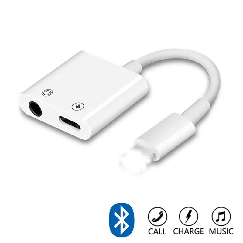 Для lightning/3,5 мм Aux Jack кабель для наушников IOS 12,3 для iPhone X 8 7 Plus XS Max Bluetooth Adaptador вызова аудио адаптер