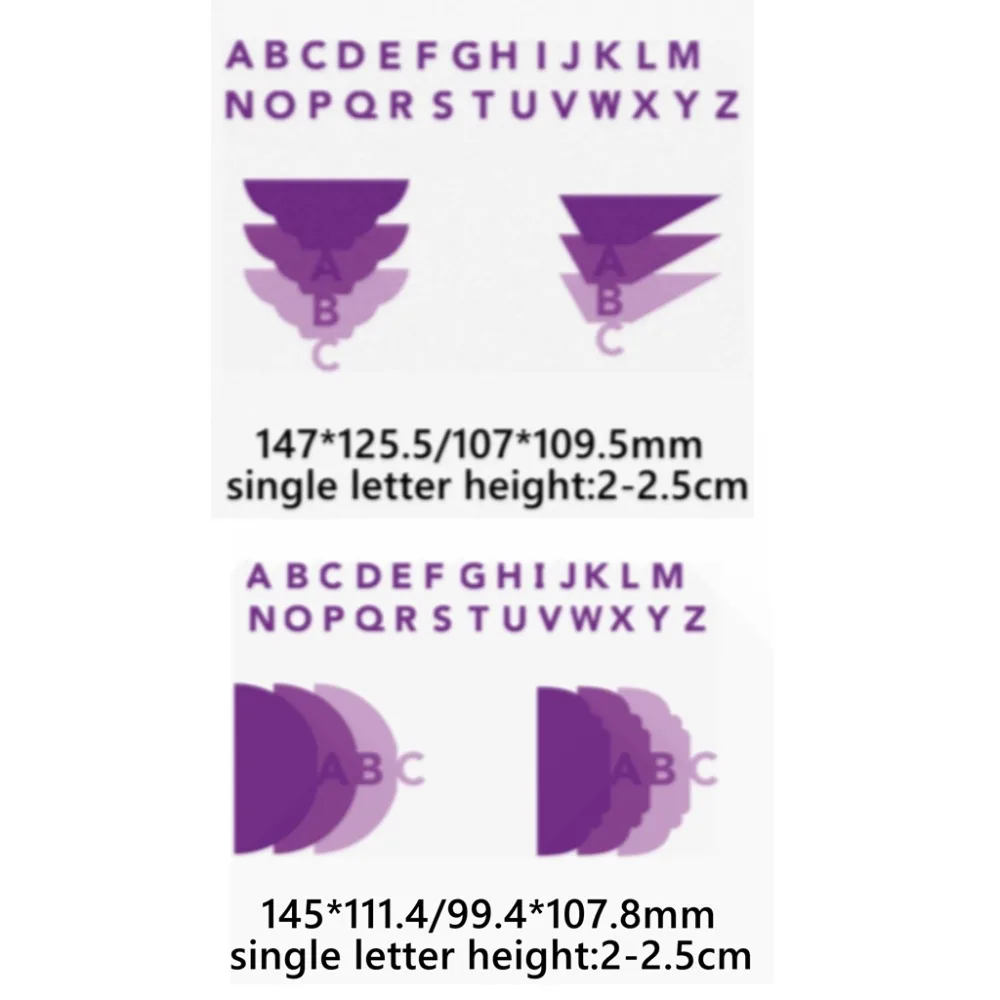

Cascading Down Alphabets Metal Cutting Dies Stencil DIY Scrapbooking Photo Album Embossing For Gift Card Making Handcraft
