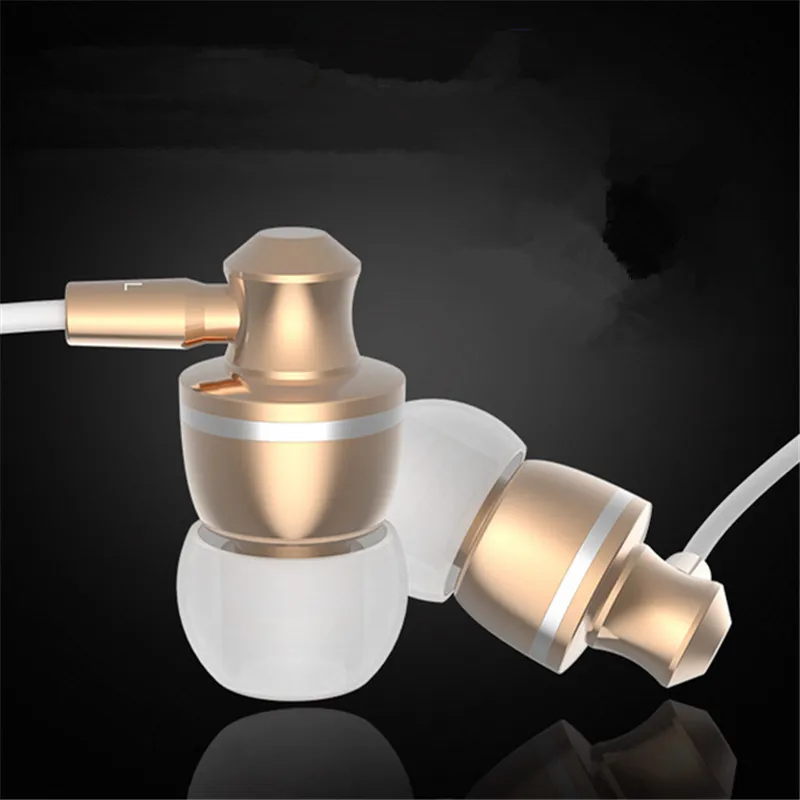 

Bass Earphones Micrphone Stereo Metal Bass Earbuds For iphone 6s for samsung Huaiwei Xiaomi Sport Earphones