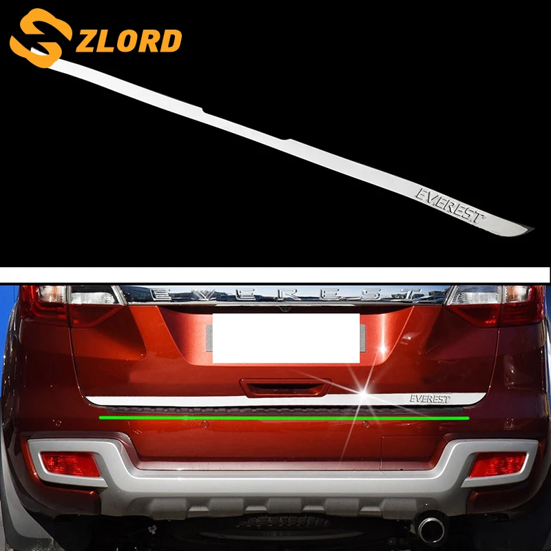 Zlord Автомобильный задний бампер накладка автомобиля задний бампер декоративная наклейка подходит для Ford Everest 2015-2018 аксессуары из