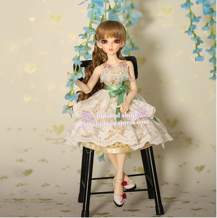 BJD одежда 1/4 юбка с цветочным рисунком для девочек BJD SD кукла для Minifee Fairyland Body YF4-103 кукла аксессуары