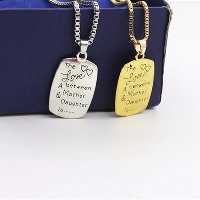 Женская цепочка с надписью любовь между мамой и дочерью|chain wholesale|fashion jewelryjewelry fashion