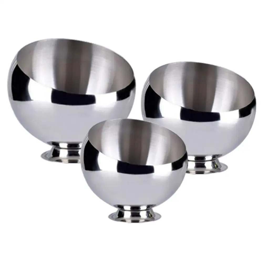 

Stainless Steel Innovative Oblique Mouth Seasoning Salad Bowl KTV Buffet Dessert Table Dried Fruit Hot Pot Seasoning Jar