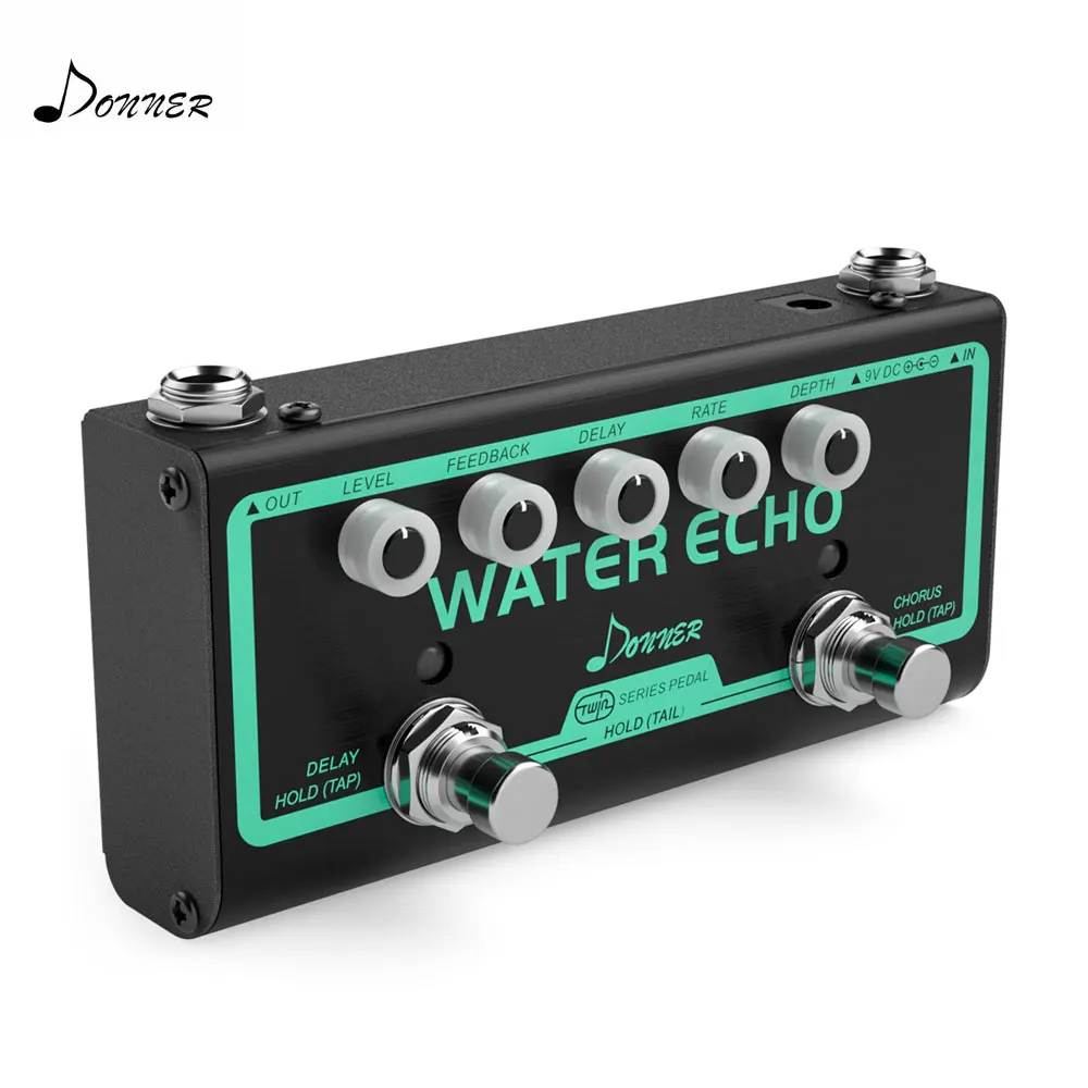 Donner Water Echo Guitar Effect Pedal 2 in 1 Chorus and Delay Effect