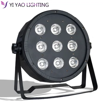 

9x12w led Par lights RGBW 4in1 flat par dmx512 professional stage dj equipment