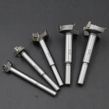 

5pc Drill Bit Set Tips Hinge Boring for Carpentry Wood Window Hole Cutter Auger Wooden Drilling Dia 15 20 25 30 35mm