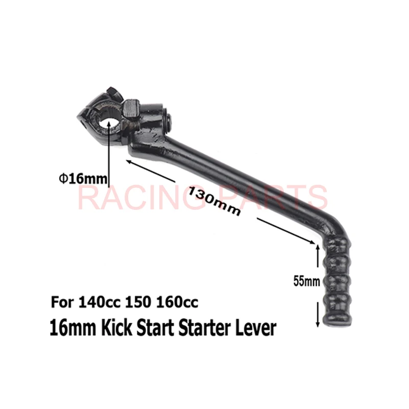 

16mm Kick Start Starter Lever For 140cc 150cc 160cc Chinhese Pit Dirt Motor Bikes Engine Lifan YX YCF SDG SSR