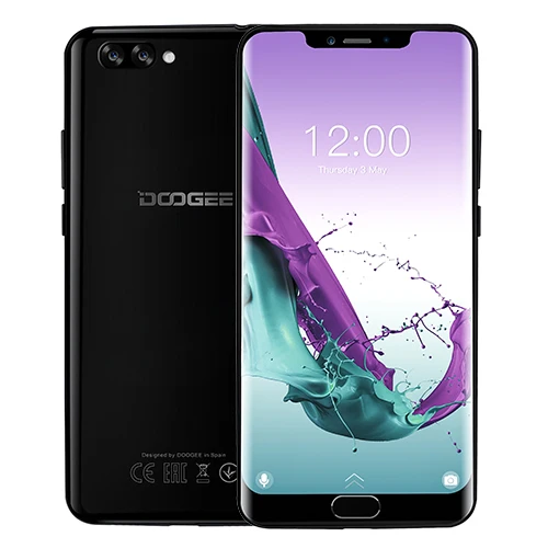 DOOGEE Y7 Plus мобильный телефон MTK6757 Восьмиядерный 2,5 ГГц 6 ГБ ОЗУ 64 Гб ПЗУ 6,18 дюймов 1080*2246 экран 16,0 Мп+ 13,0 МП 5080 мАч Android 8,1 - Цвет: Obsidian Black