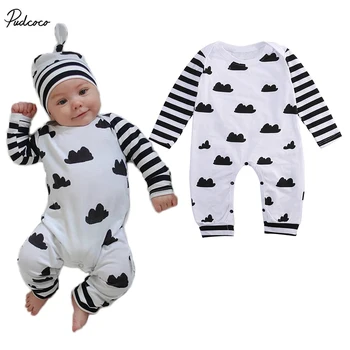 

1 Pcs Newborn Baby Girls Boys Stripe Rompers Clothes Infant Babies Striped Little Mountain Romper Jumpsuit Outfits Clothing
