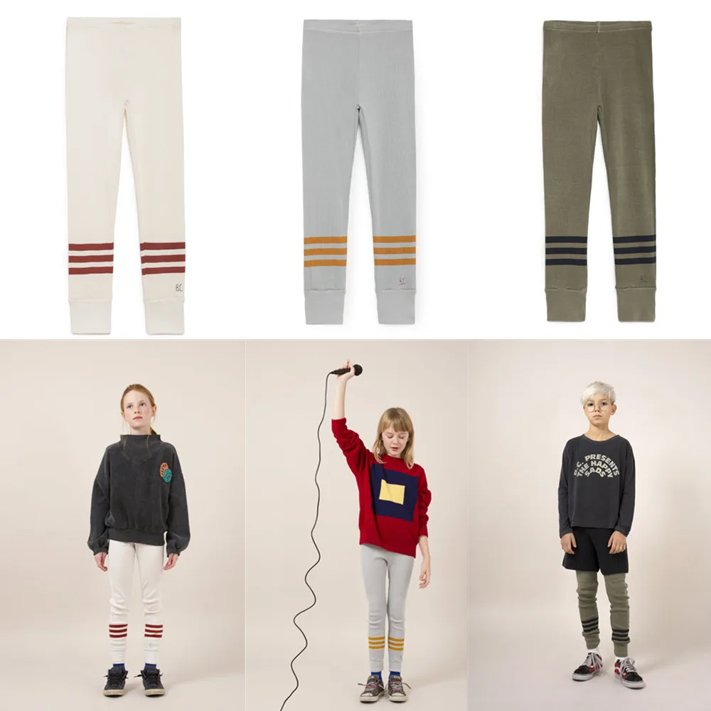 

1-10Y Kids Pants 2018 Autumn Winter Bobo Choses Stripeds Legging For Baby Boys Girls Pants Trousers Casual Children Clothing
