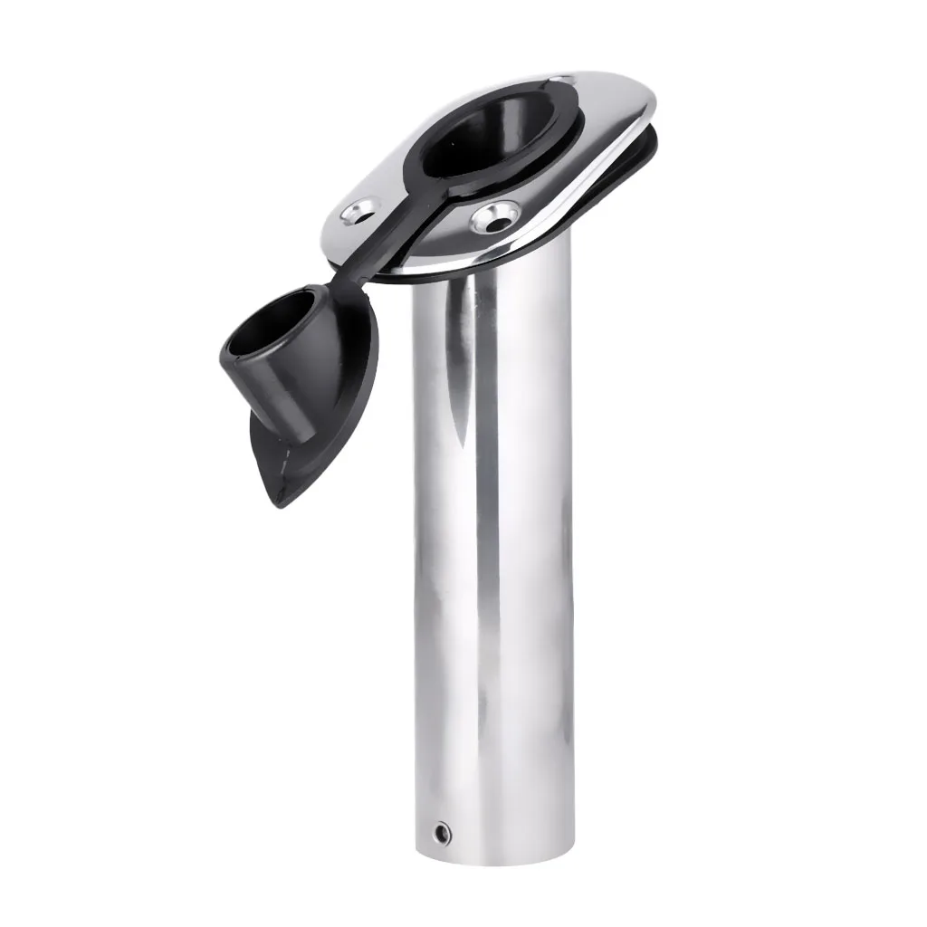 New Hot Stainless Steel Boat Fishing Rod Holder Flush Mount Pole Stand 30 Degree for Kayak Canoe Fishing Boat Accessories