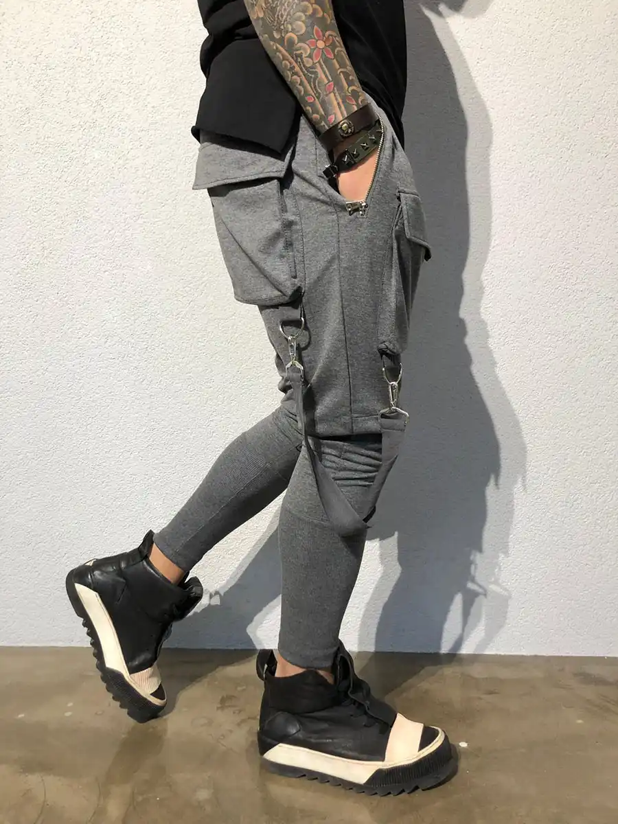 zip pocket track pants