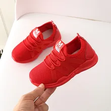 New Sale Mesh Sport Run Sneakers Casual Shoe Fashionable Children Infant Kids Baby Girls Boys Letter Kids shoes Breathable
