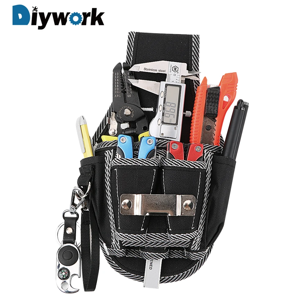 Купить DIYWORK молоток, дрель хранения дрель шуруповерт Утилита Комплект держатель талии карман сумка пояс для инструментов плотник инструмент сумка