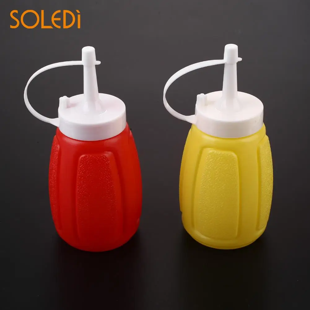

200ML Ketchup Bottle Squeeze Vinegar Mustard Sauce Salad Condiment New