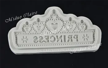 

Princess Crown silicone cake decorating tools Fondant Mold Vintage Mold Foondant Chocolate Gumpaste Mold