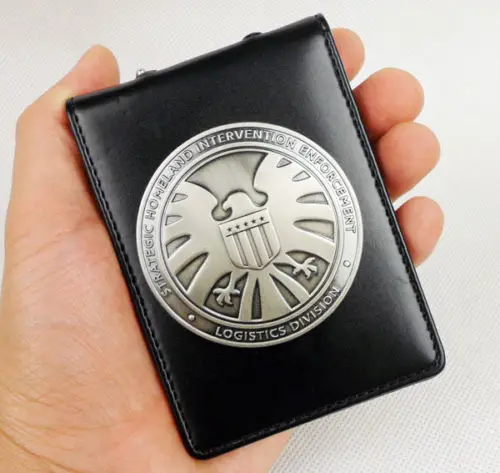 

Agents of shield S.H.I.E.L.D. Metal SHIELD Badge Pin & ID Holder Wallet