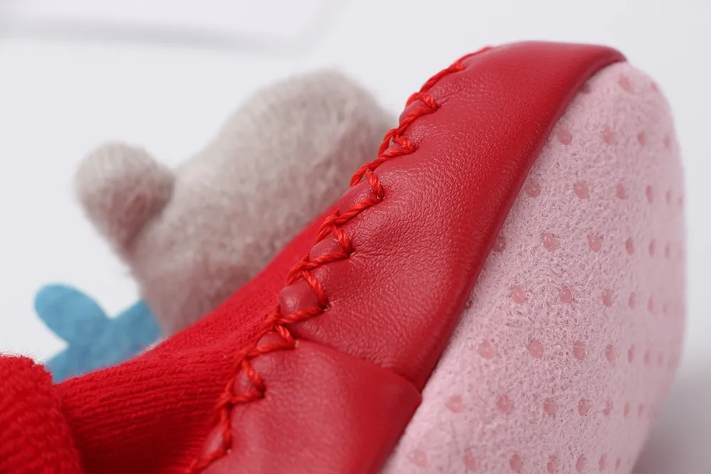 Носки для маленьких мальчиков и девочек Теплые Зимние рождественские носки-тапочки нескользящие носки для малышей повседневная детская обувь для малышей, 18Oct17