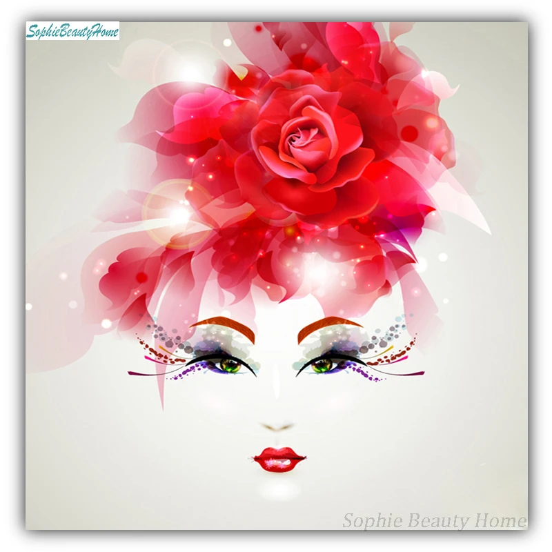 

Sophie Beauty Home5D DIY Diamond Painting Embroidery Abstract Beauty Cross Stitch Diamond Pattern Mosaic Wall Sticker Decoration