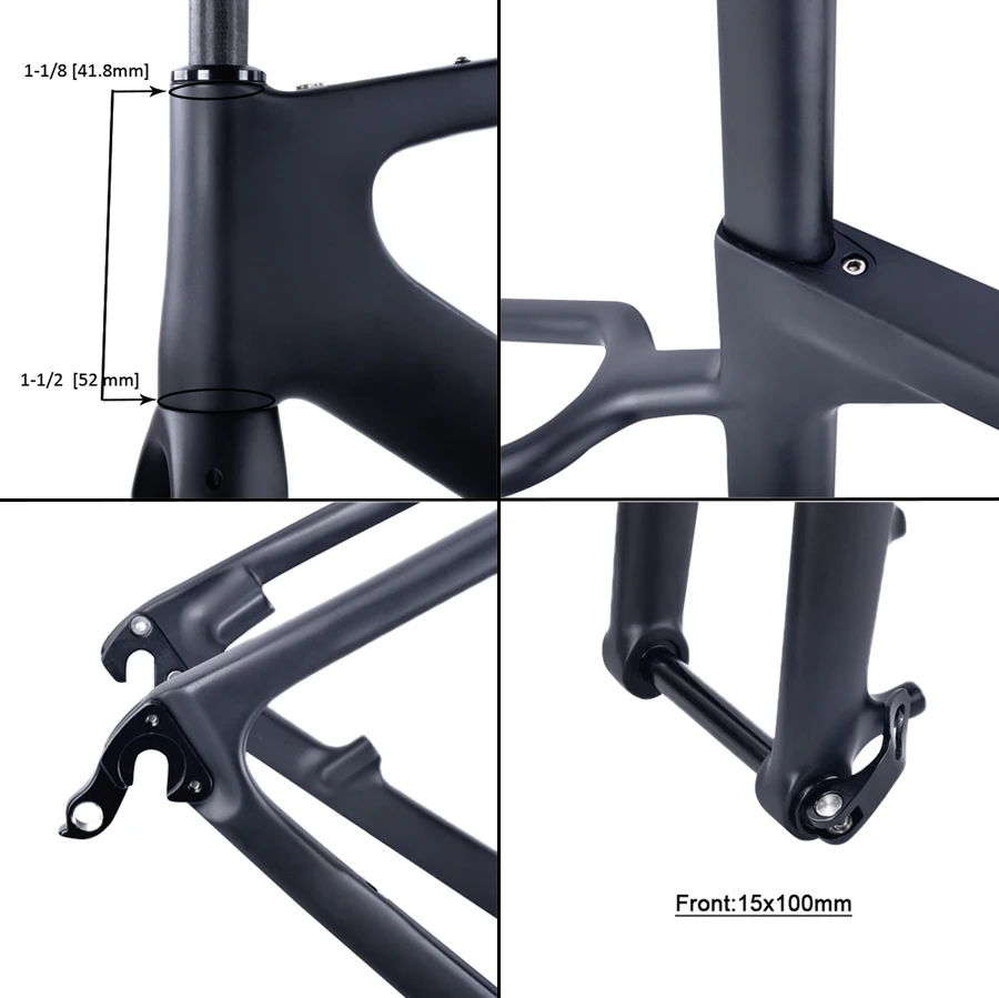 Cheap THRUST Gravel Bike Carbon Frame Cyclocross Disc Brake Full Carbon Road Bicycle Gravel Frame Mechanical Di2 System 1