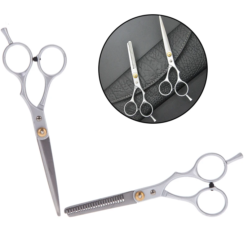 New 1Pc Haircut Tool Kit Stainless Steel Professional Hairdressing Tools Easily Use For Wet Dry Hair Barber Scissors Accessories
