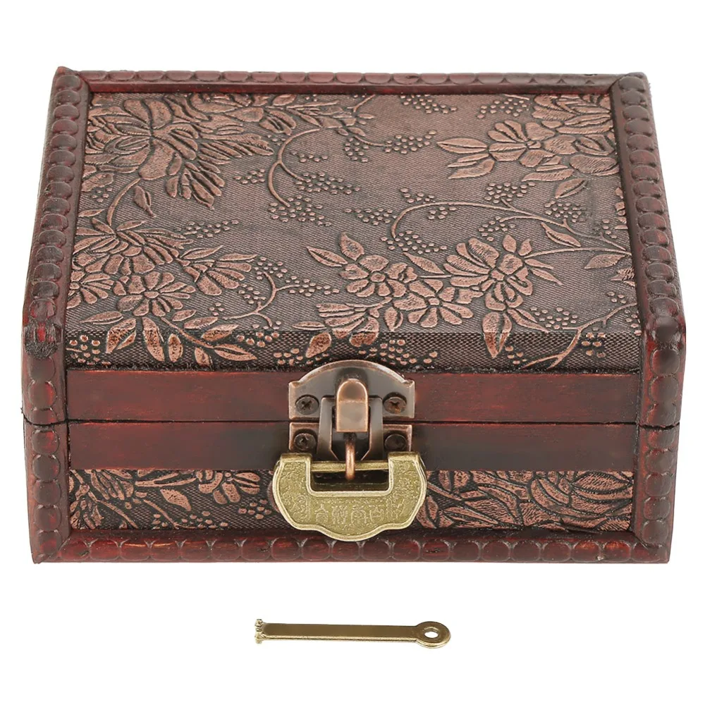

Retro European Style Wooden Jewelry Box Jewelry Storage Case