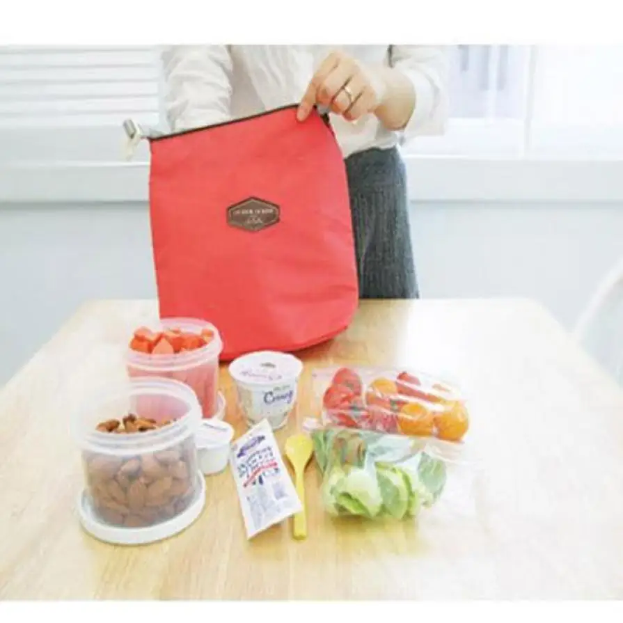 Tote Portable Insulated Lunch Box Pouch Cooler Waterproof Special Thermal Insulation Materia Storage Nylon Food Bag 23Jun 11