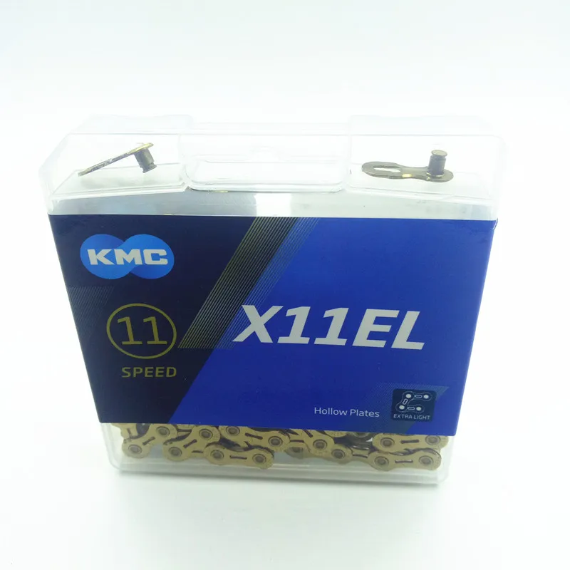 KMC X11EL X11 велосипедная цепь 116L 11 цепь для скоростного велосипеда с волшебной кнопкой с оригинальной коробкой Горный/стержень велосипедные детали