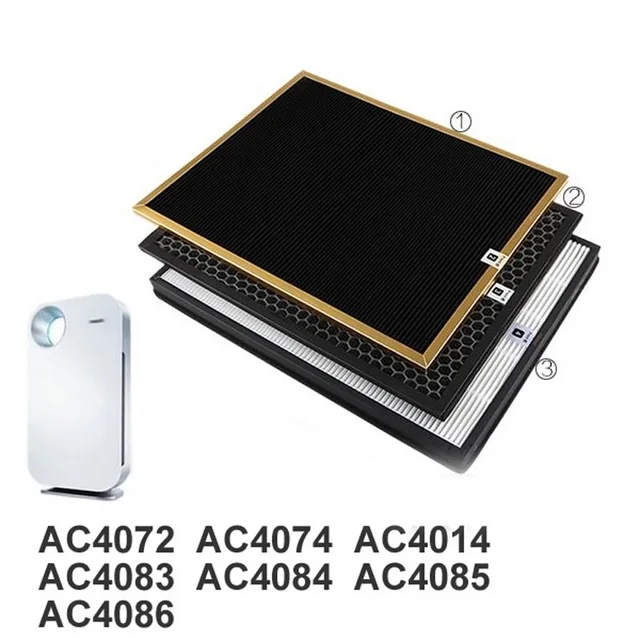 Набор фильтров для Philips ac4142 3 шт./лот набор AC4072 AC4074 AC4083 AC4084 AC4085 AC4086 AC4014 ACP073 Hepa