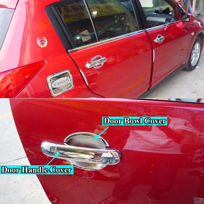 door handle cover For Nissan Tiida Versa Latio 2005-2011 demo (1)