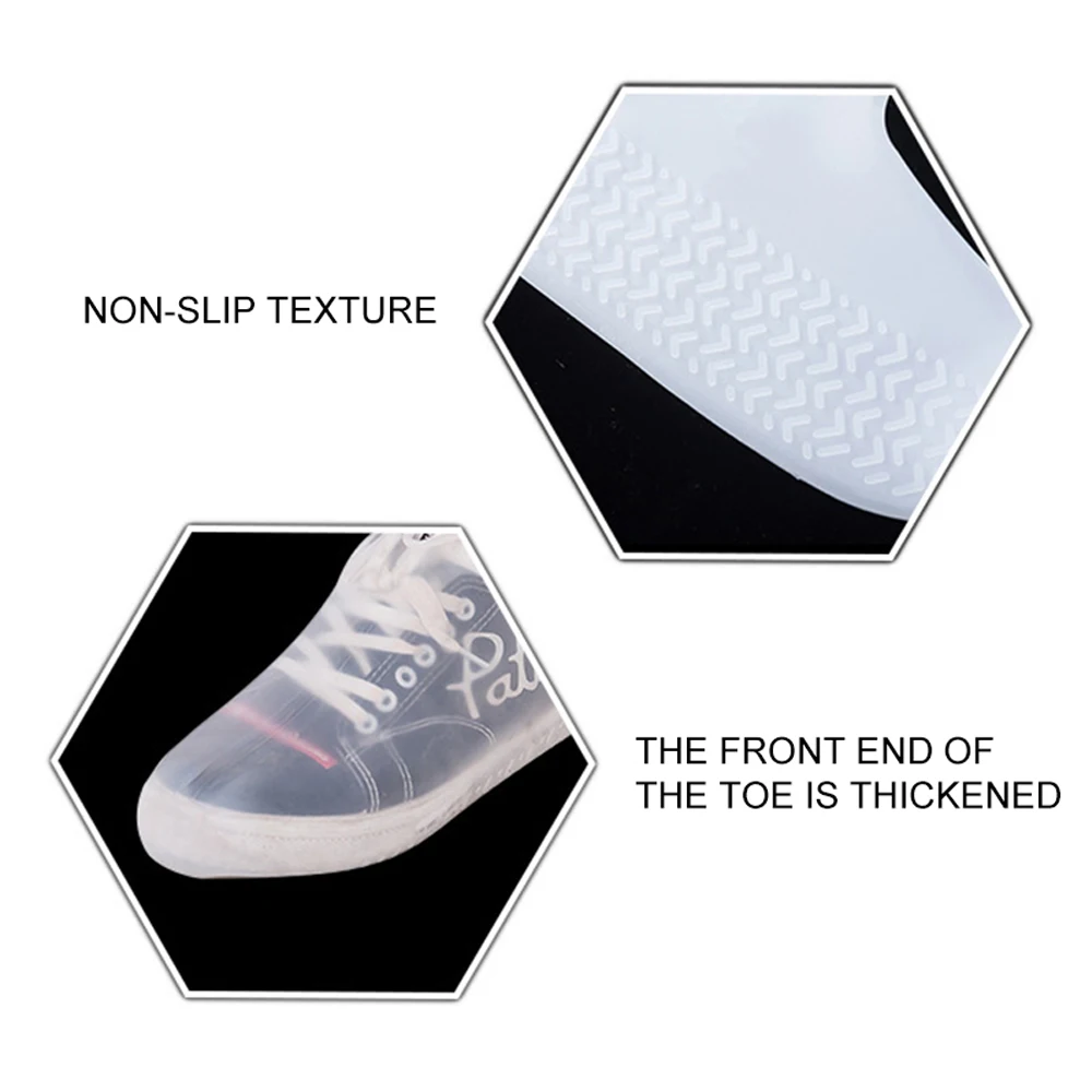 Newest Hot Silicone Overshoes Reusable Waterproof Shoe Cover Outdoor Rainproof Skid proof Shoe cover