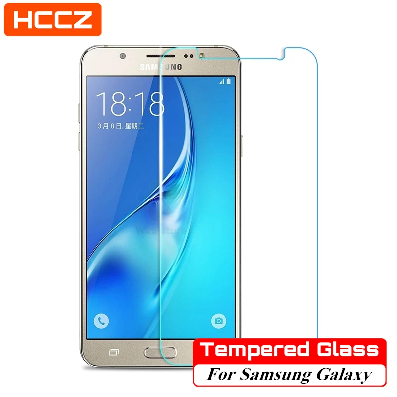 

HCCZ for Samsung Galaxy A5 A3 A7 J5 J3 J7 J1 2016 S6 S5 S4 S3 Mini Glass Screen Protector Tempered Glass Protective Film