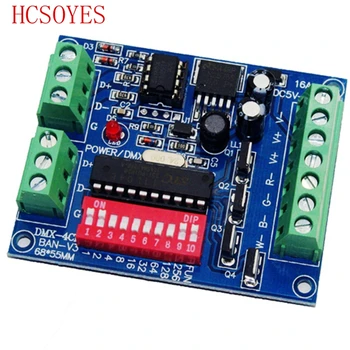 

DC5V-24V 4CH 4 channel RGBW Easy dmx512 DMX Decoder,Dimmer,Controller,Driver,for LED Strip Light Tape Lamp Module