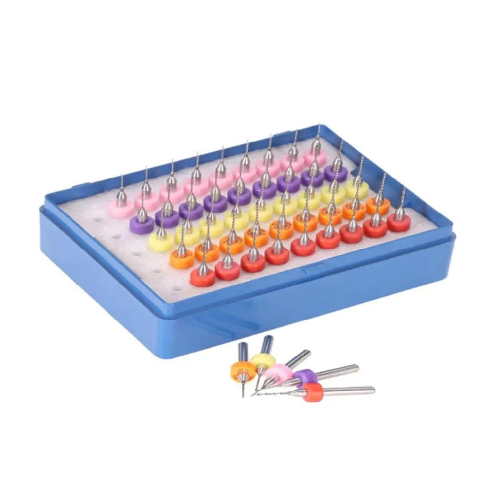 

Professional Multiple Sizes PCB Print Circuit Board Carbide Micro Drill Bits 50Pc/Set 0.5-0.9mm CNC Dril Bit