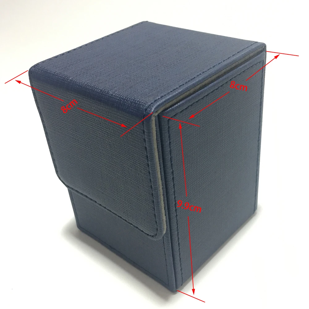 Маленький размер с верхней загрузкой чехол для карт чехол для настольной игры коробка для карт: синий цвет
