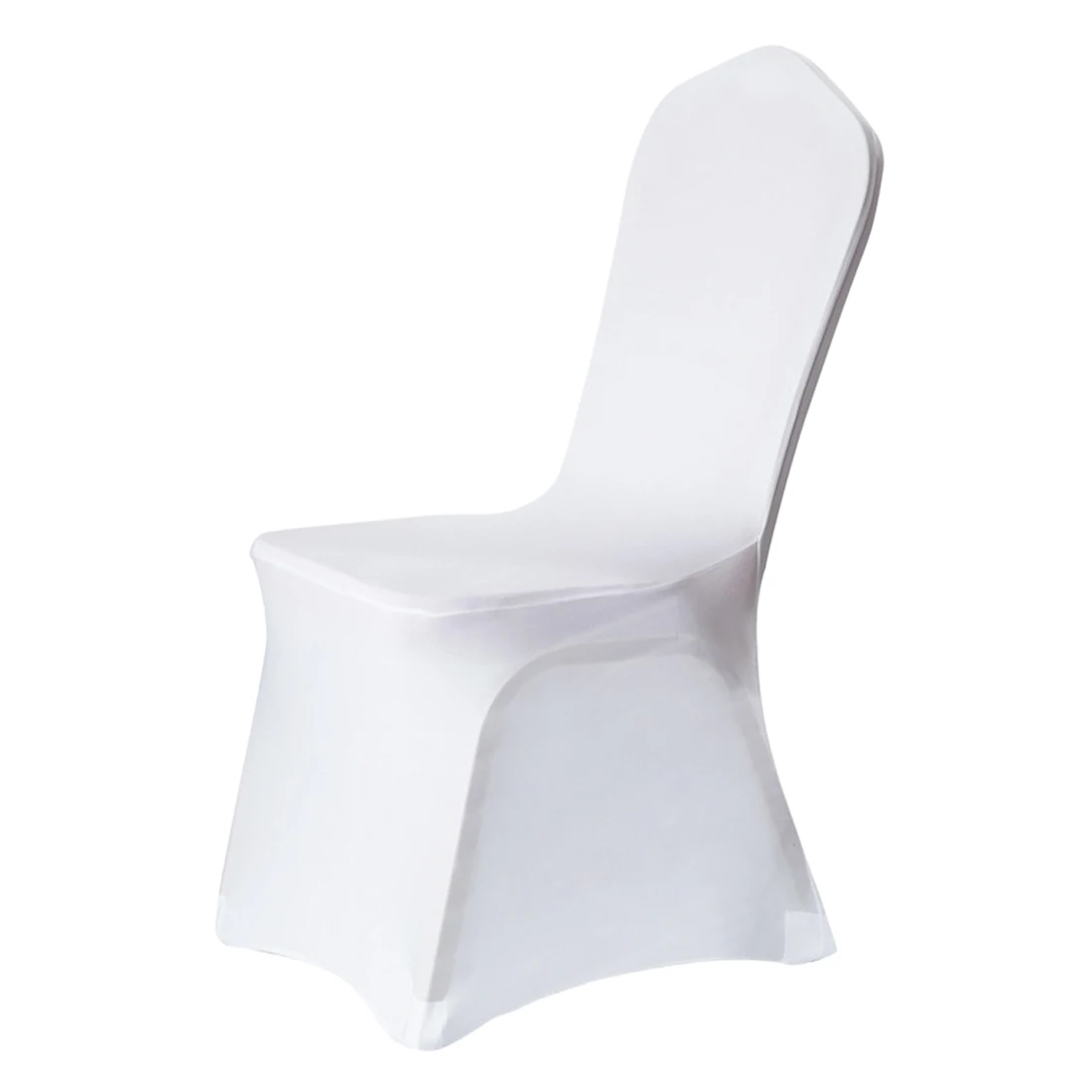Чехлы на стулья тканевые Свадебные белые чехлы на стулья Reataurant банкет Отель Обеденный вечерние лайкра полиэстер спандекс открытый - Цвет: Белый