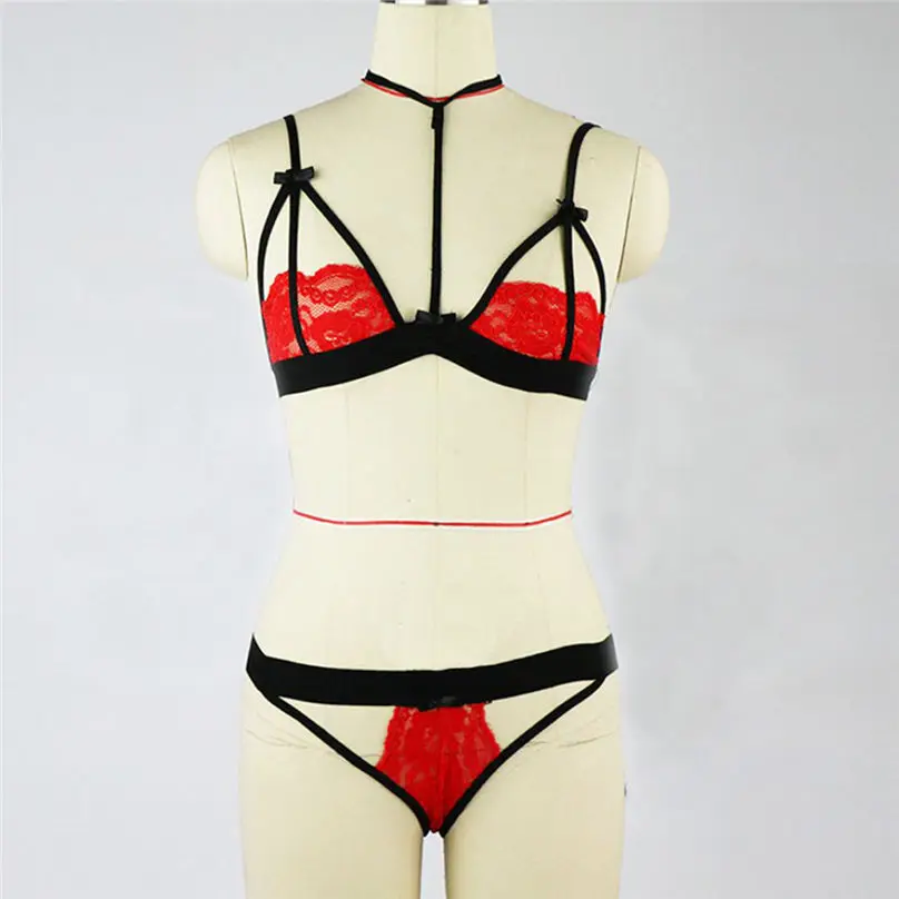 Women Charm Open Bra Sexy Lingerie Lace Babydoll G String Thong Underwear Nightwear lenceria mujer sex shop 3Y17 (11)