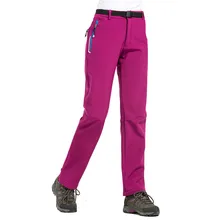 Для женщин зима и осень Softshell брюки женский открытый ветрозащитный Пеший Туризм спортивных брюк