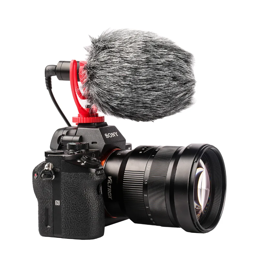 YICHUANG YC-VM100 Универсальный Компактный накамерный видео микрофон 3,5 мм для Nikon Canon sony DSLR камеры s и видеокамеры iPhone