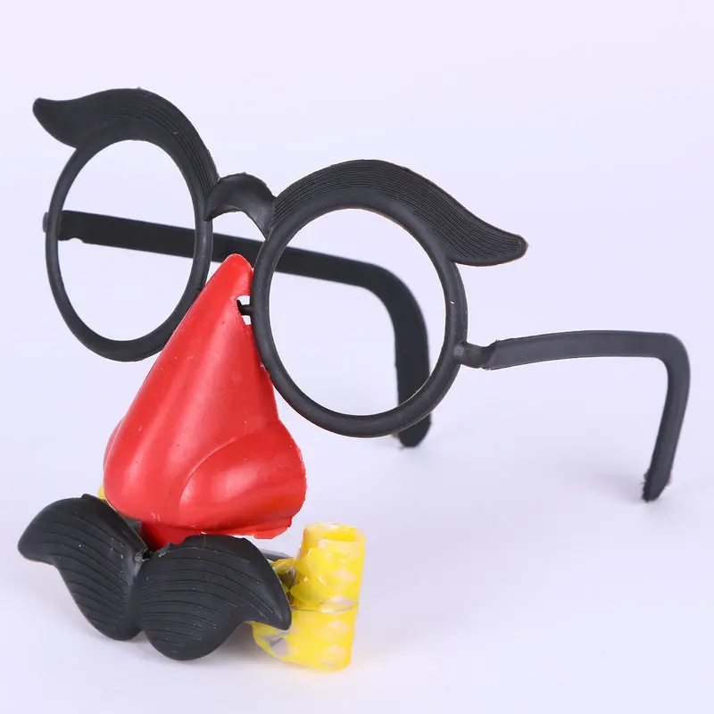 1ピース面白いラウンドフレーム鼻笛口ひげピエロメガネ髭小道具を奇抜メガネ偽鼻衣装ノベルティ ギャグおもちゃ Toy Snooker Toy Bugleglasses Sale Aliexpress