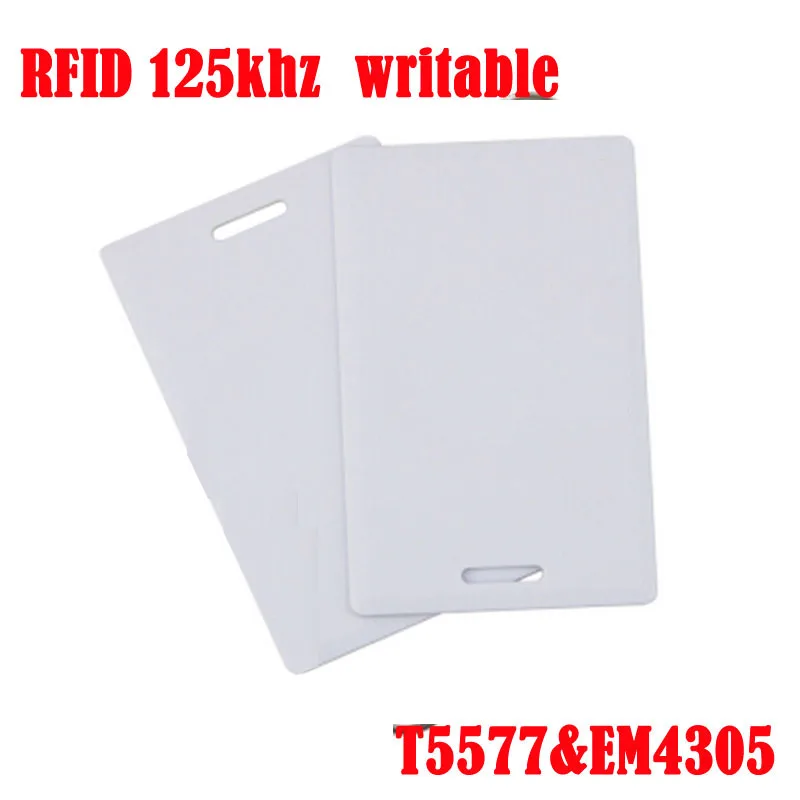 

Writable Rewrite 125 KHz Proximity RFID Dikke RF Kaart met T5567/T5577/T5557 Voor RFID Schrijver Copier duplicator Clone uitwisb