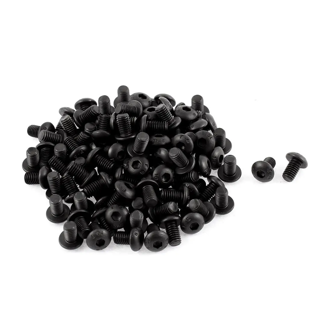 

M5x8mm10.9 Alloy Steel Button Head Hex Socket Cap Screw Bolt 100pcs