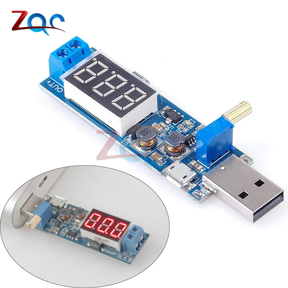 

DC-DC 5V to 3.5V / 12V USB Step UP Step Down Power Supply Module Adjustable Boost Buck Converter Out DC 1.2V-24V XY-UP